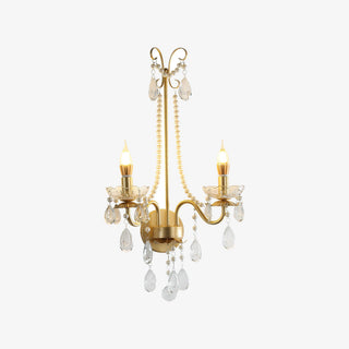Nydoraris Applique Murale Cristal Chaîne de Perles Élégance