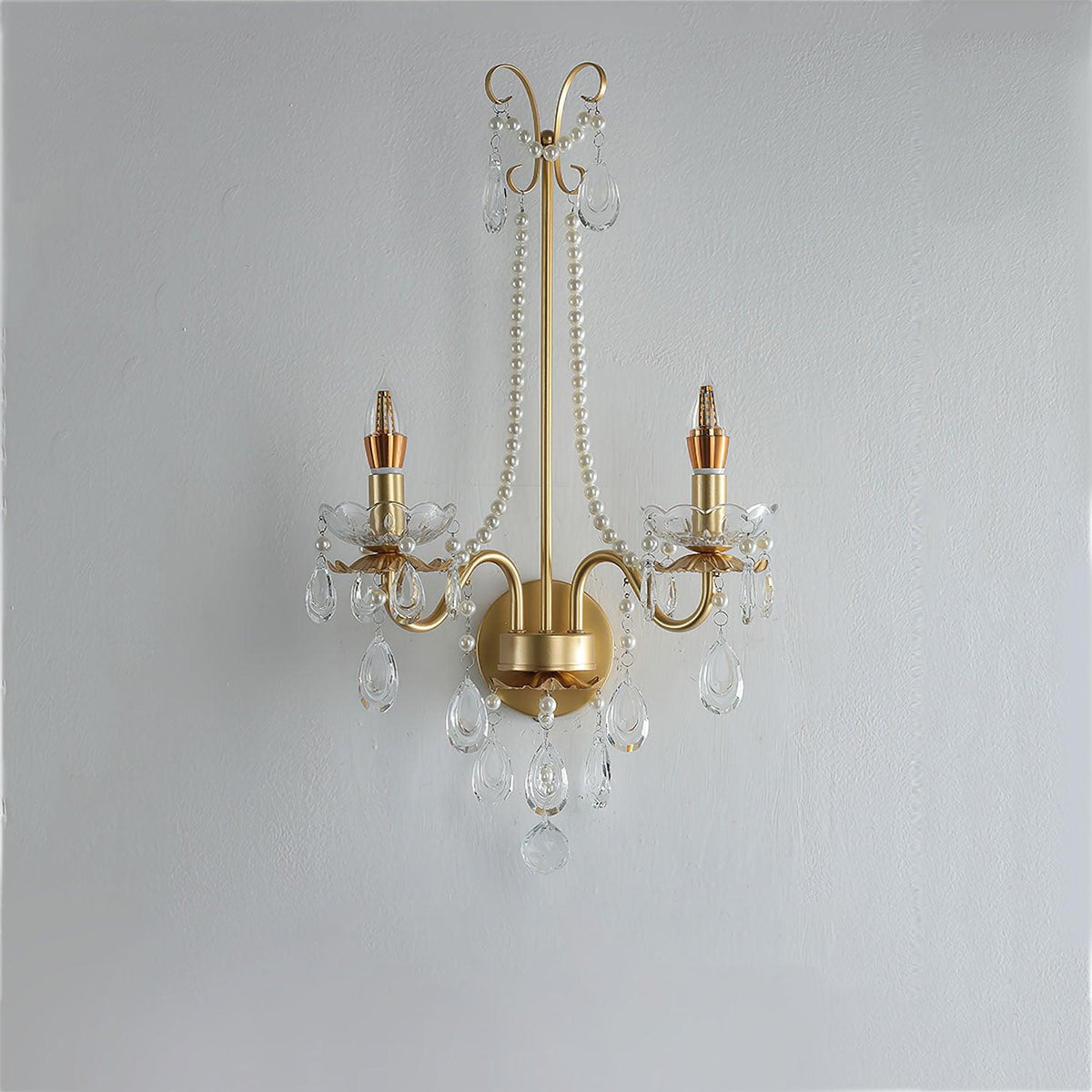 Nydoraris Applique Murale Cristal Chaîne de Perles Élégance