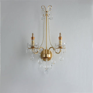Nydoraris Applique Murale Cristal Chaîne de Perles Élégance