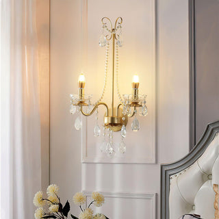 Nydoraris Applique Murale Cristal Chaîne de Perles Élégance