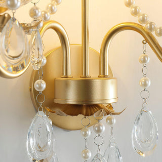 Nydoraris Applique Murale Cristal Chaîne de Perles Élégance