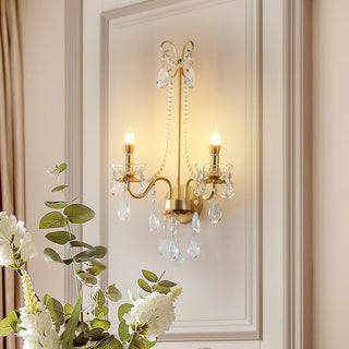 Nydoraris Applique Murale Cristal Chaîne de Perles Élégance