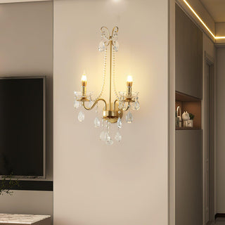 Nydoraris Applique Murale Cristal Chaîne de Perles Élégance