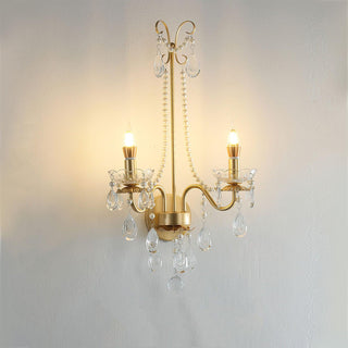 Nydoraris Applique Murale Cristal Chaîne de Perles Élégance