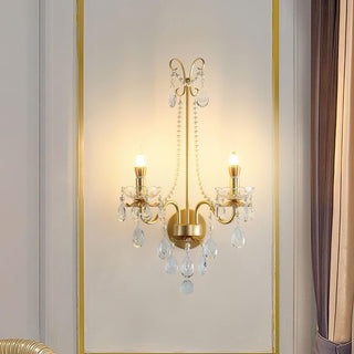Nydoraris Applique Murale Cristal Chaîne de Perles Élégance