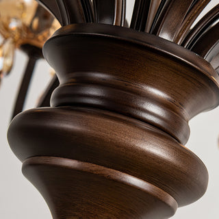 Enorel Lustre en Bronze Vintage avec Cristaux