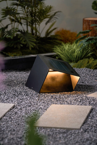Evsore Lampe Solaire Extérieure Unique Cube Jardin
