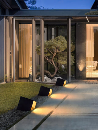 Evsore Lampe Solaire Extérieure Unique Cube Jardin