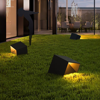 Evsore Lampe Solaire Extérieure Unique Cube Jardin