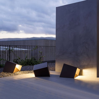 Evsore Lampe Solaire Extérieure Unique Cube Jardin