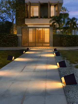 Evsore Lampe Solaire Extérieure Unique Cube Jardin