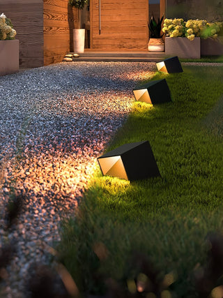 Evsore Lampe Solaire Extérieure Unique Cube Jardin
