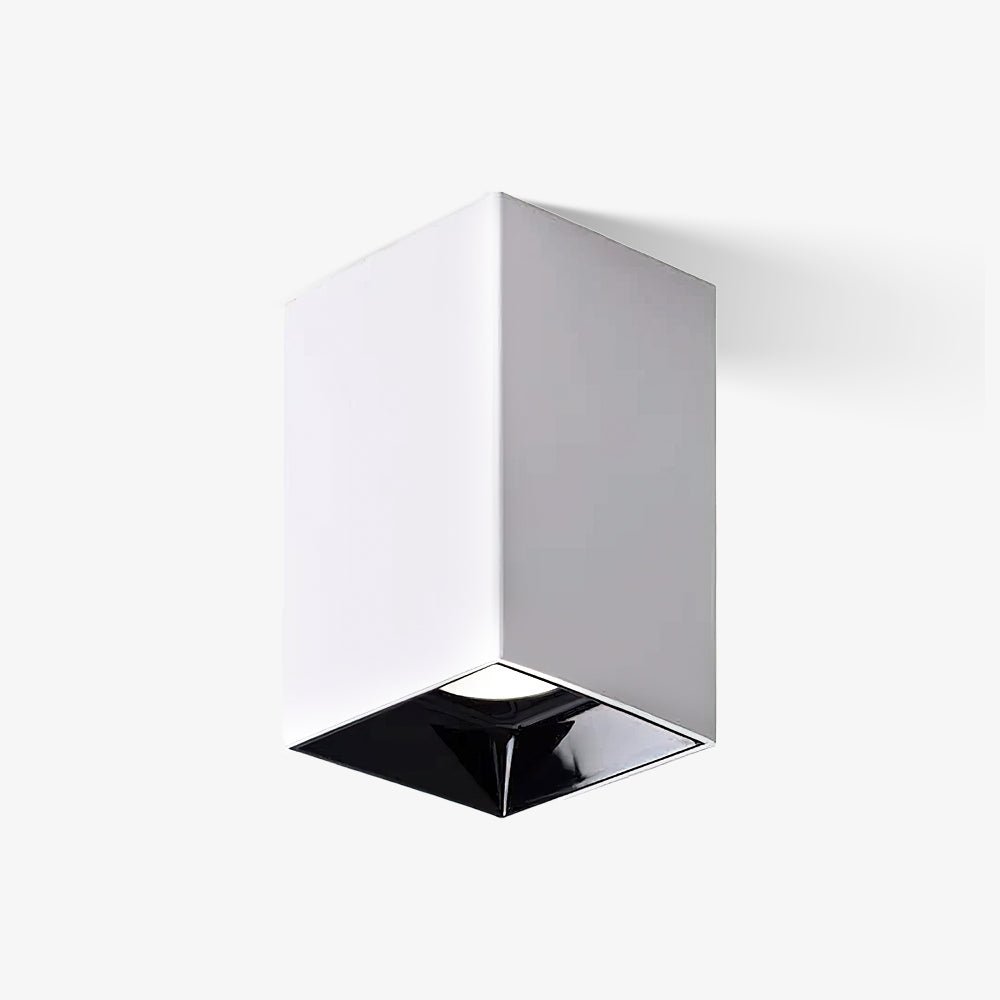 Toraine Plafonnier Cube Carré Noir Projecteur