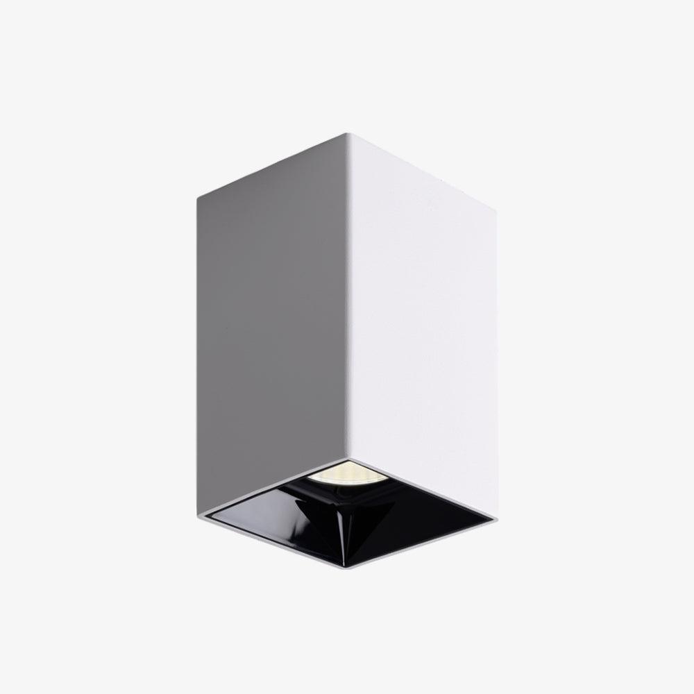 Toraine Plafonnier Cube Carré Noir Projecteur