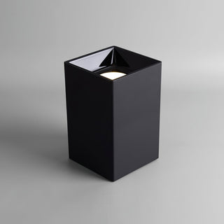 Lustra Plafonnier Cube Carré Noir Projecteur