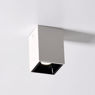 Lustra Plafonnier Cube Carré Noir Projecteur