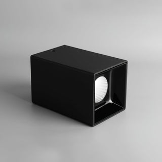 Lustra Plafonnier Cube Carré Noir Projecteur