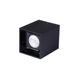 Lustra Plafonnier Cube Carré Noir Projecteur