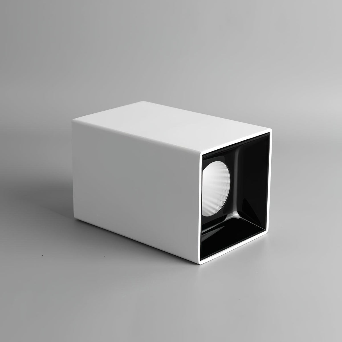 Toraine Plafonnier Cube Carré Noir Projecteur