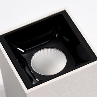 Lustra Plafonnier Cube Carré Noir Projecteur