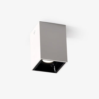Lustra Plafonnier Cube Carré Noir Projecteur
