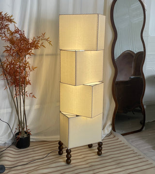 Kian Lampadaire en Tissu Moderne