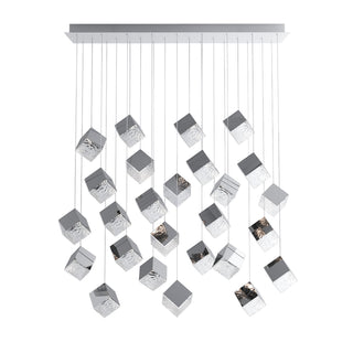 Cubic Luster Cascade Chandelier-Neutral Decor
