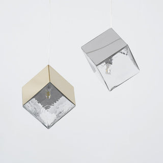 Cubic Luster Cascade Chandelier-Neutral Decor
