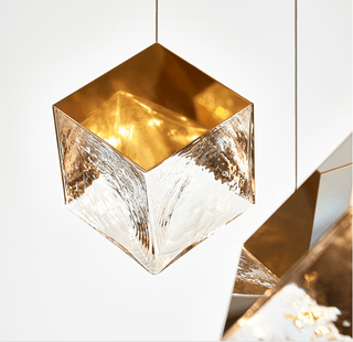 Cubic Luster Cascade Chandelier-Neutral Decor