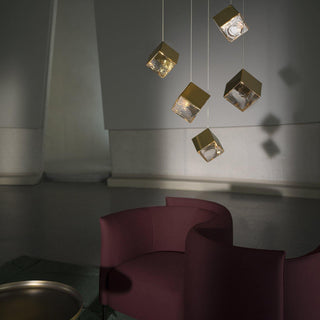 Cubic Luster Cascade Chandelier-Neutral Decor