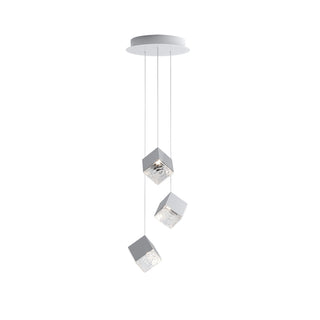 Cubic Luster Cascade Chandelier-Neutral Decor