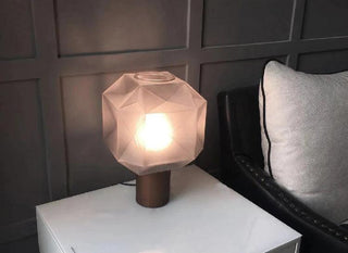 Ivsileth Lampe de Table Art Nordique en Verre Haut de Gamme