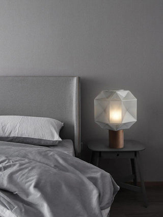Ivsileth Lampe de Table Art Nordique en Verre Haut de Gamme