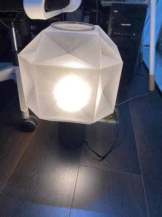 Ivsileth Lampe de Table Art Nordique en Verre Haut de Gamme