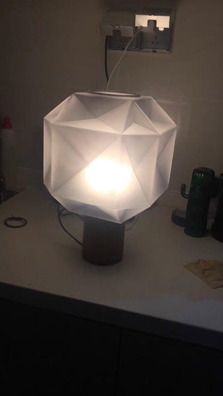 Ivsileth Lampe de Table Art Nordique en Verre Haut de Gamme