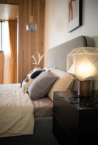 Ivsileth Lampe de Table Art Nordique en Verre Haut de Gamme