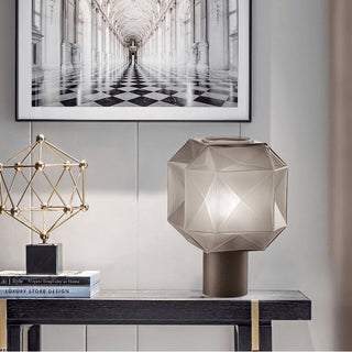 Ivsileth Lampe de Table Art Nordique en Verre Haut de Gamme