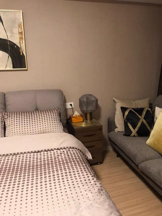 Ivsileth Lampe de Table Art Nordique en Verre Haut de Gamme
