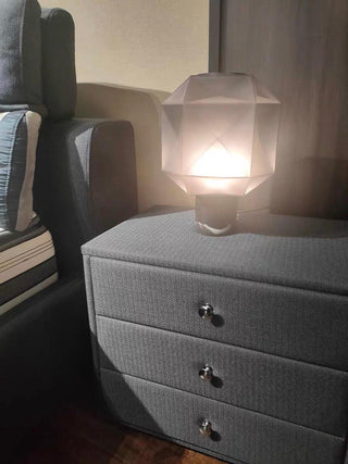 Ivsileth Lampe de Table Art Nordique en Verre Haut de Gamme