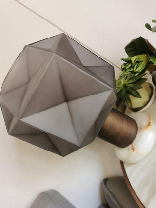 Ivsileth Lampe de Table Art Nordique en Verre Haut de Gamme