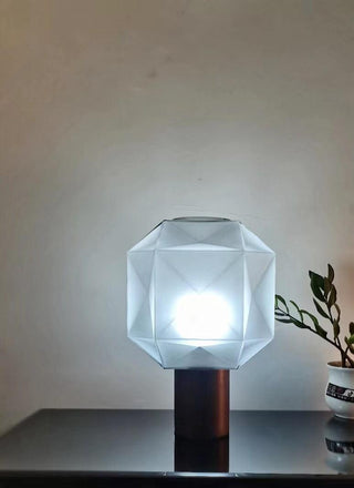 Ivsileth Lampe de Table Art Nordique en Verre Haut de Gamme