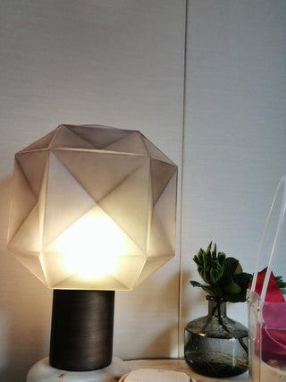 Ivsileth Lampe de Table Art Nordique en Verre Haut de Gamme