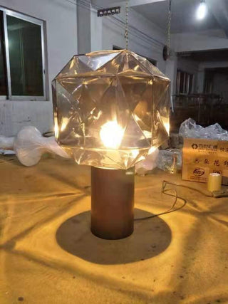Ivsileth Lampe de Table Art Nordique en Verre Haut de Gamme