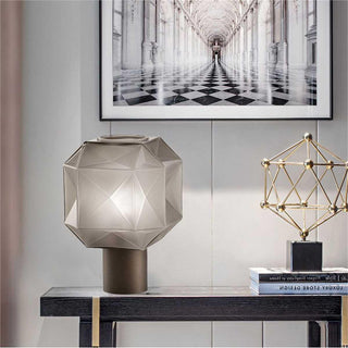 Ivsileth Lampe de Table Art Nordique en Verre Haut de Gamme