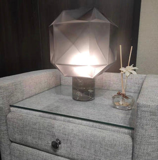 Ivsileth Lampe de Table Art Nordique en Verre Haut de Gamme