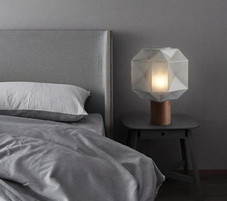 Ivsileth Lampe de Table Art Nordique en Verre Haut de Gamme