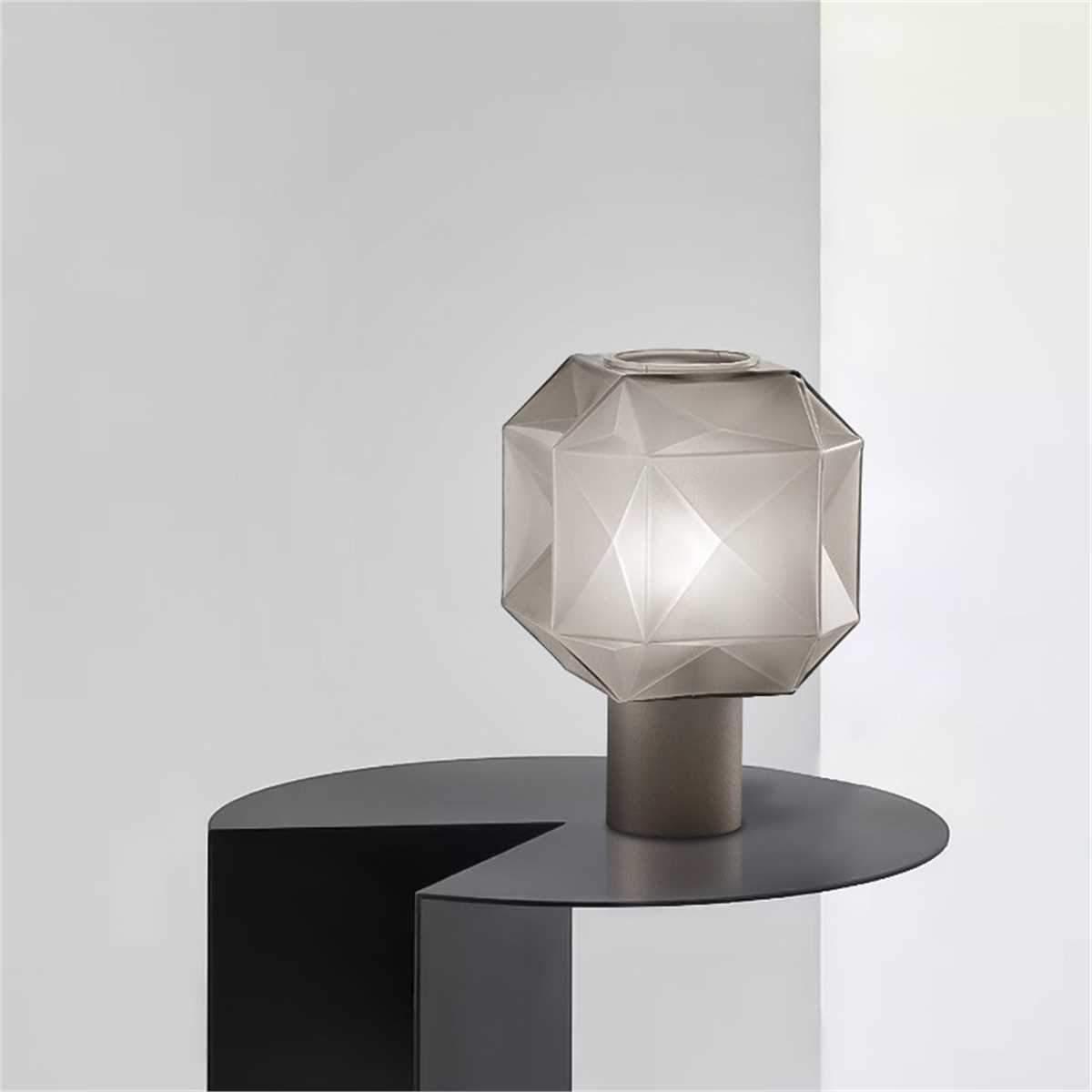 Olveira Lampe de Table Art Nordique en Verre Haut de Gamme