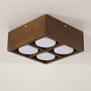 Eliza Minimaliste Bois Plafonnier Lumière