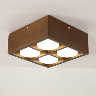 Eliza Minimaliste Bois Plafonnier Lumière