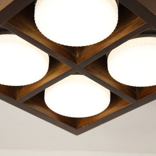 Eliza Minimaliste Bois Plafonnier Lumière